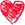 red cute heart