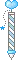 blue sparkle pen