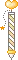orange sparkle pen
