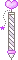 purple sparkle pen