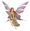 Faery with purple wings