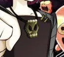 Gaz's skull necklace