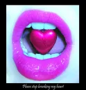 Pretty heart lips