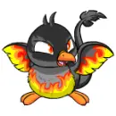Pteri in fire paint