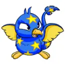 Pteri in starry paint