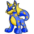 Lupe in starry paint