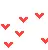 red mini hearts