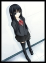 anime emo school girl