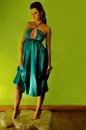 green dress