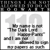 things i will not do at hogwarts