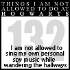 things i will not do at hogwarts