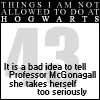 things i will not do at hogwarts