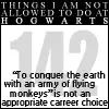 things i will not do at hogwarts