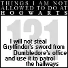things i will not do at hogwarts