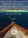 deserted island
