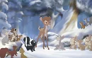 Bambi in the winter
