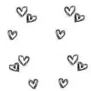 Cute Black Hearts<3