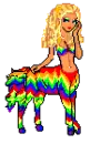 rainbow goat girl