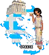 girl with text greece