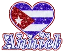 CUBAN FLAG WITH NAME ANNIEL