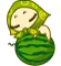 Grandma - hug watermelon