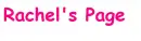 Rachel's Page headline