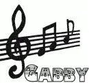 Gabby Music Note