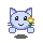 blue kitty