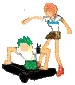 Nami and Zoro