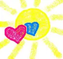 sun and hearts x