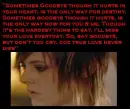 goodbye hurts