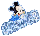 BABY MICKEY WITH SANTOS