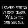 I stopped fighting