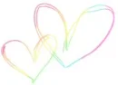rainbow hearts