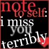 Note:i miss you