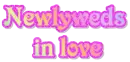 newlyweds in love