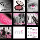 black and pink