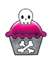 crossbone cupcake