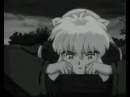 black and white inuyasha
