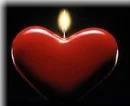 heart candle