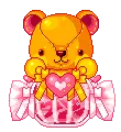 cute kawaii candy bear