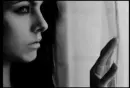 sad girl at the window