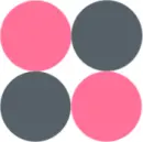 pink and gray circles