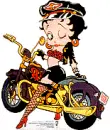Biker Betty Boop winks