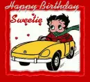 Betty Boop driving