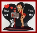 Betty Boop say i love all your e mail