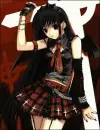 anime girl and cross