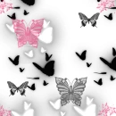 butterfly pink and back