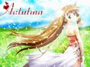 Autumn anime girl