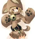 a girl being a reindeer